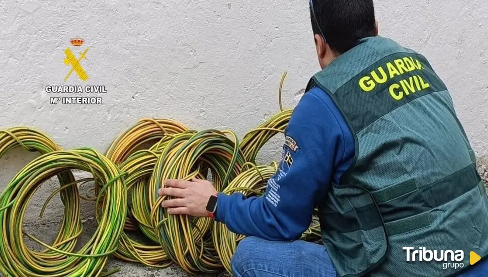 Dos investigados por robar cable del alumbrado público por valor de 60.000 euros en estos pueblos de Zamora