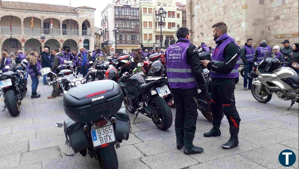 Un centenar de moteros, de ruta por Zamora contra la violencia machista