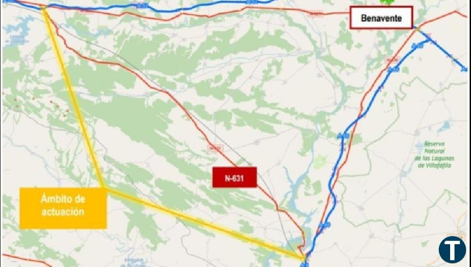 La carretera N-631 en Zamora recibe una inyección de 7,6 millones de euros para rehabilitar el firme