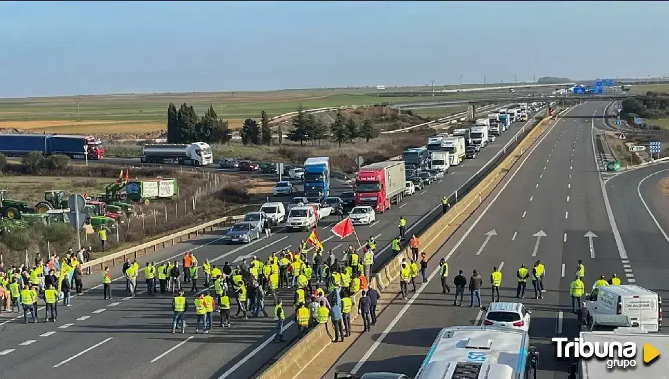 Más de 200 agricultores se concentran en Benavente en apoyo de dos encausados por la protesta agraria