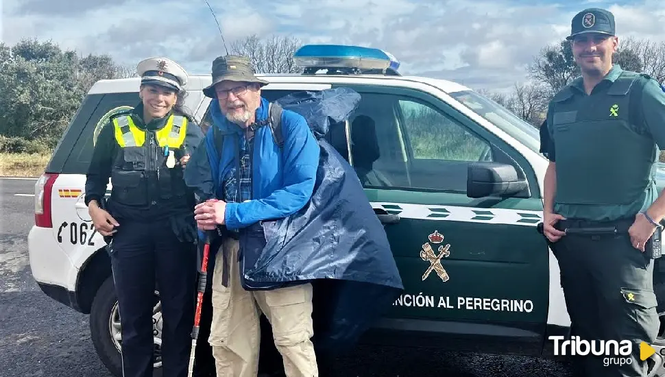 Una policía alemana, de vigilancia por las rutas jacobeas de Zamora en colaboración con la Guardia Civil