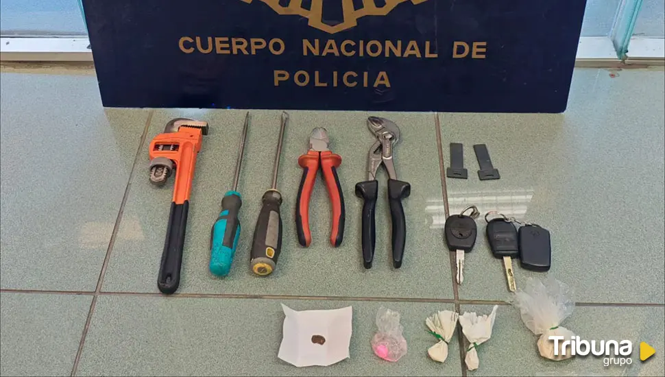 Detenido en Zamora con varias bolsitas de metanfetaminas, herramientas y llaves de garaje 