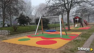 Así luce el parque infantil de Las Viñas tras su renovación con propuestas de escolares de Zamora