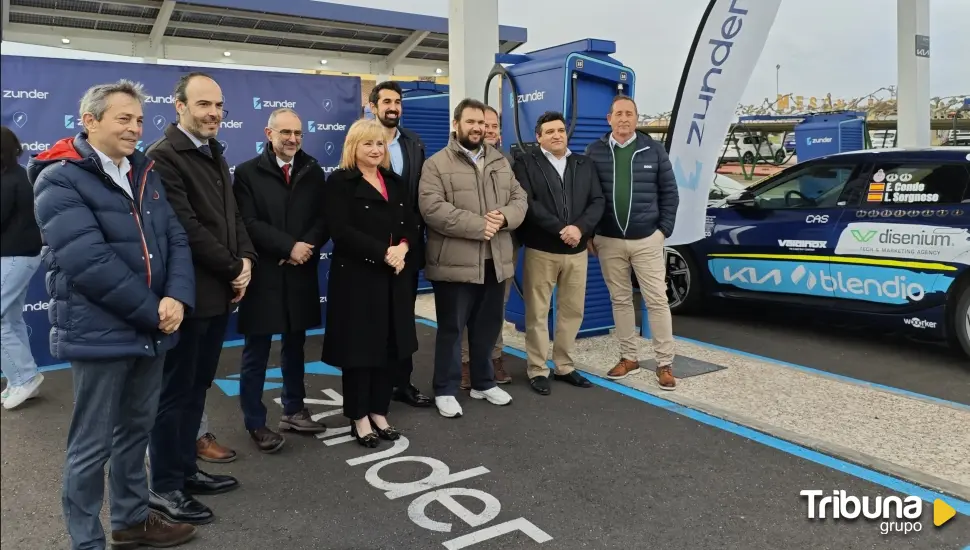 Abren la estación de carga de coches eléctricos más grande de la A-6 en este pueblo de Zamora