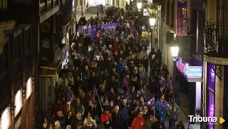 Más de 700 personas se manifiestan el 8M en Zamora y piden plena igualdad de derechos entre mujeres y hombres